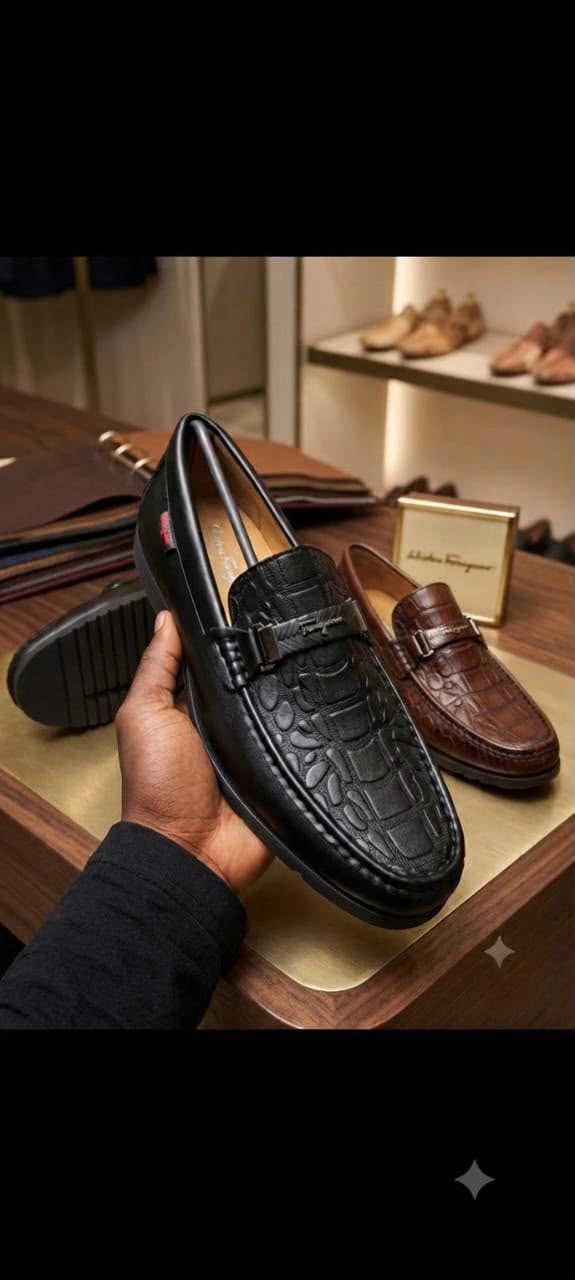 heritage black embossed loafer heritage black embossed loafer