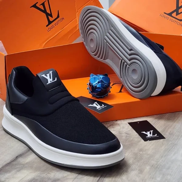 noxen black slip on sneakers